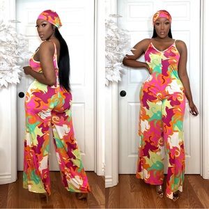 Jumpsuit with matching Headscarf